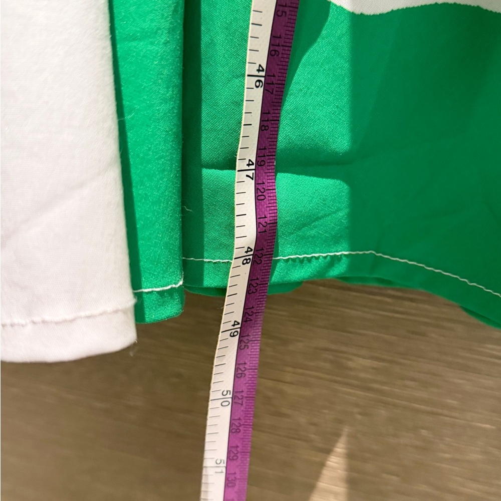Milly Green and White Halter Maxi Dress - Picture 14 of 14